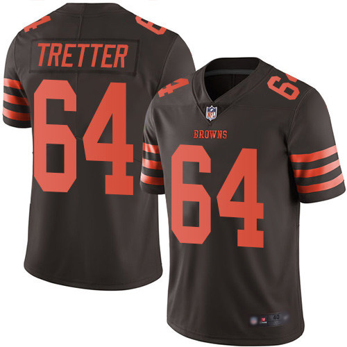 Cleveland Browns JC Tretter Men Brown Limited Jersey 64 NFL Football Rush Vapor Untouchable